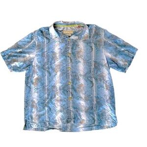 Tommy Bahama XL 100% silk original fit Hawaiian button-down shirt